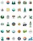 100PCS Forest Stickers Pack – Waterproof Vinyl Woodland Nature Stickers for Water Bottles, Laptops, Phones, Skateboards & Outdoor Party Decorations
